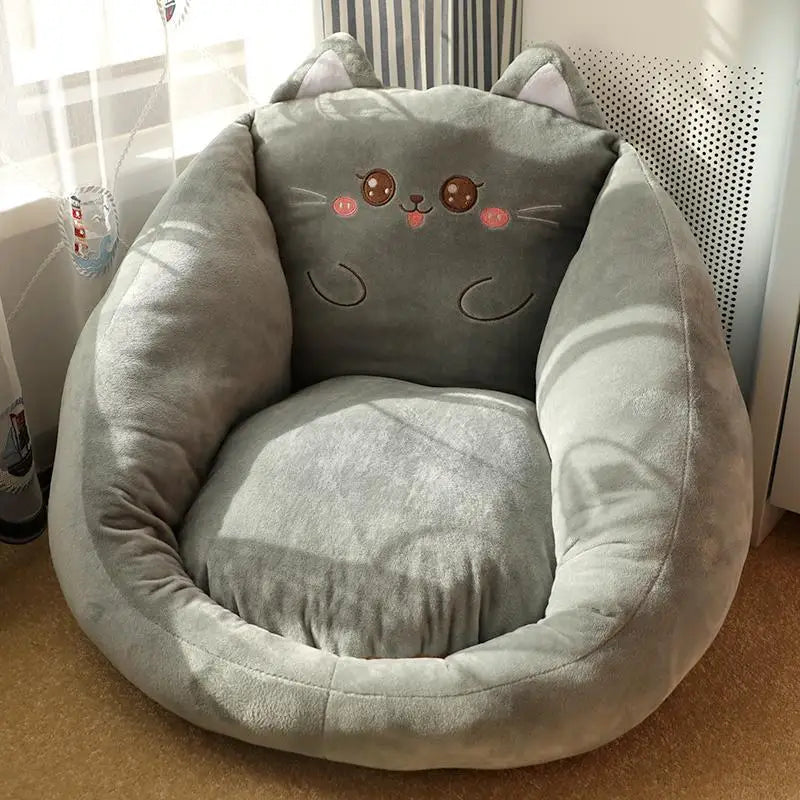 Cute Cushion Cartoon Soft and Comfortable Thick Dormitory Office Bedroom Tatami Mat Non Slip Cushion Integrated Pillow Cushion