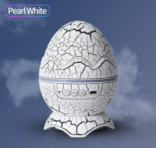 LED Dinosaur Egg Star Sky Night Light Projector - Pearl White_0
