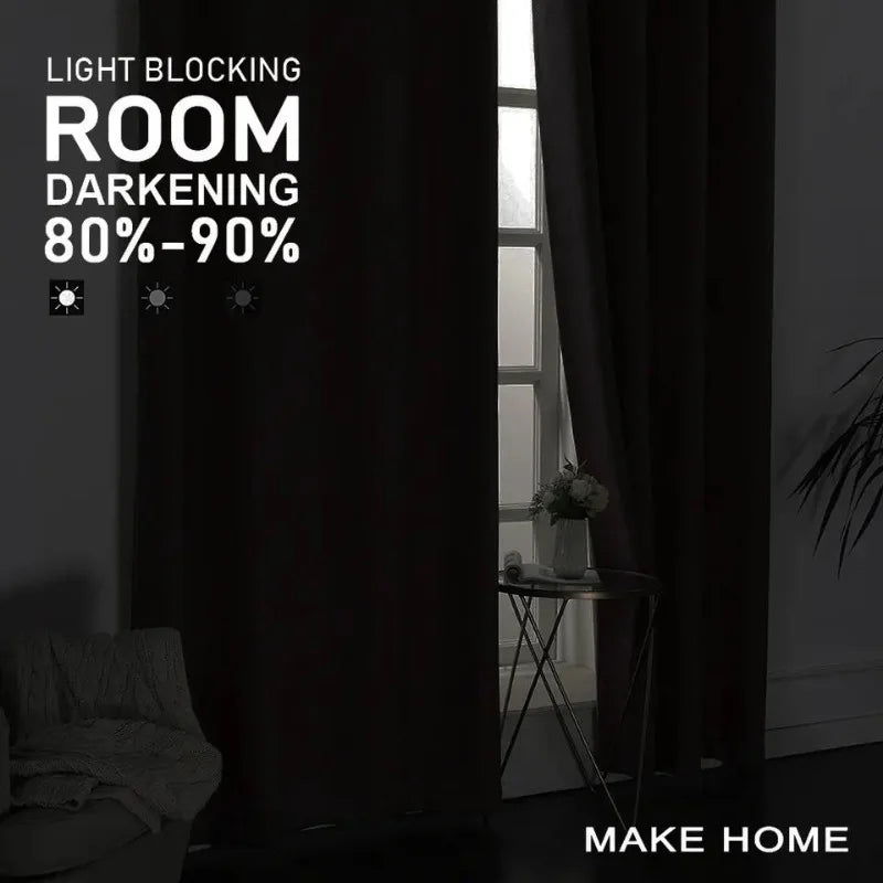 Modern Minimalist European Luxury Curtains for Living Room Bedroom Brown Multi-color Custom Velvet Curtain Blackout Curtains