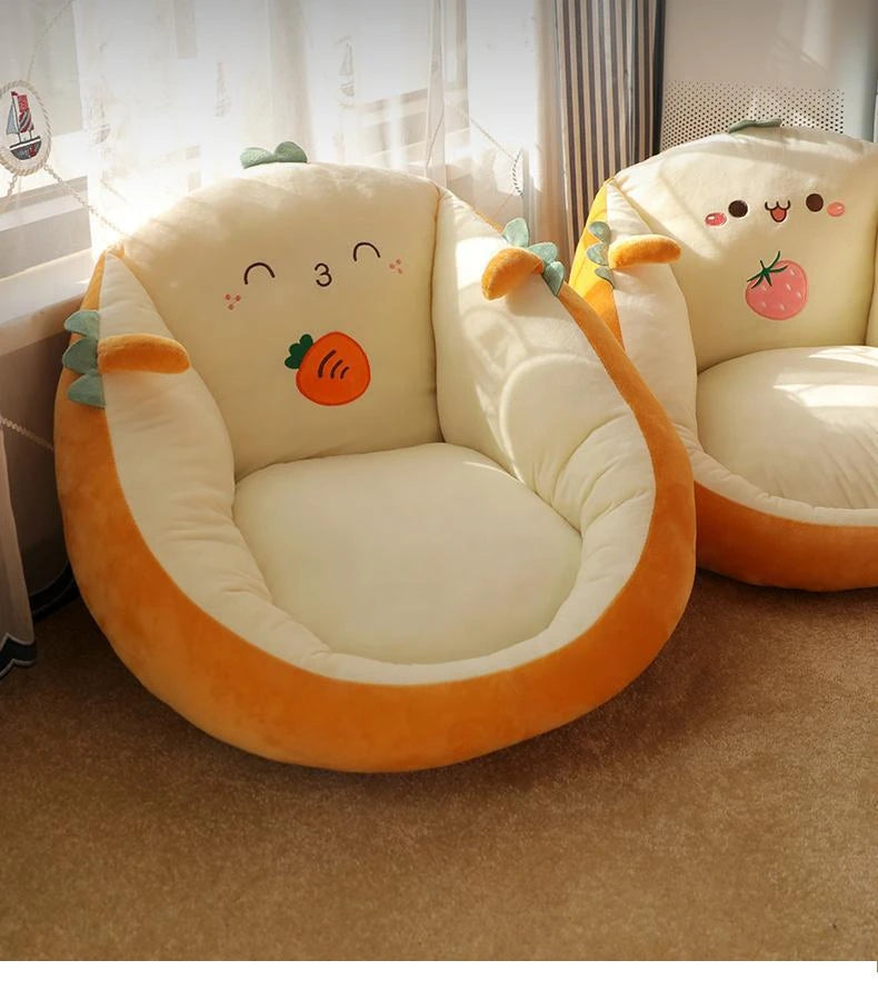 Cute Cushion Cartoon Soft and Comfortable Thick Dormitory Office Bedroom Tatami Mat Non Slip Cushion Integrated Pillow Cushion