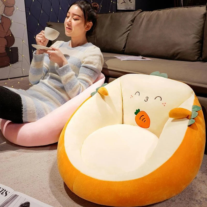 Cute Cushion Cartoon Soft and Comfortable Thick Dormitory Office Bedroom Tatami Mat Non Slip Cushion Integrated Pillow Cushion