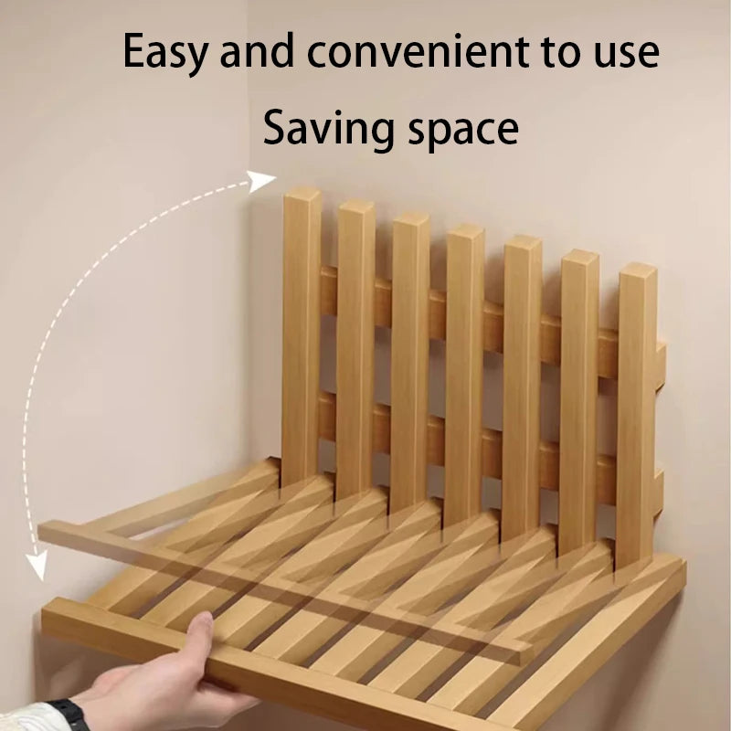 Wall Nightstands Modern Wooden Night Table Folding Floating Bedside Tables Aesthetic Elegant Side Table Space Saving Furniture