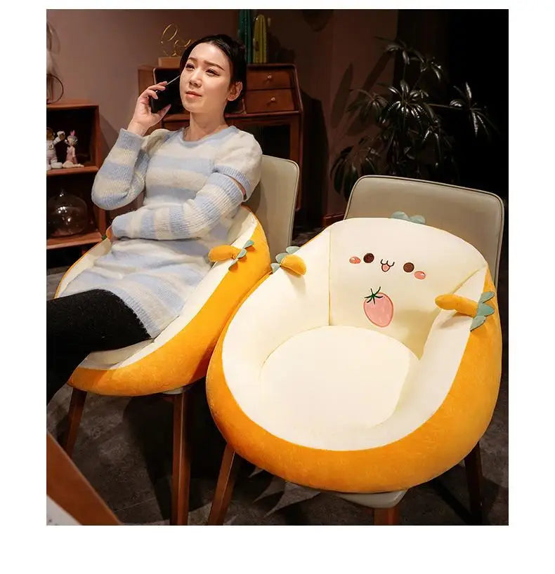 Cute Cushion Cartoon Soft and Comfortable Thick Dormitory Office Bedroom Tatami Mat Non Slip Cushion Integrated Pillow Cushion