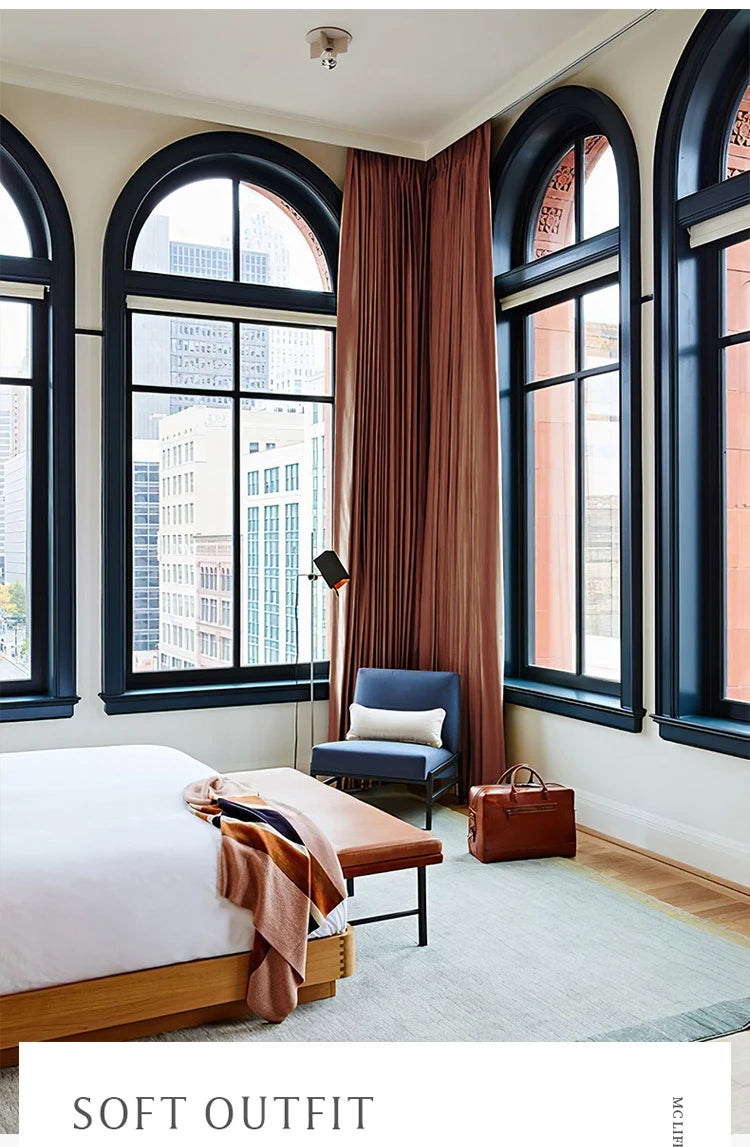 Modern Minimalist European Luxury Curtains for Living Room Bedroom Brown Multi-color Custom Velvet Curtain Blackout Curtains