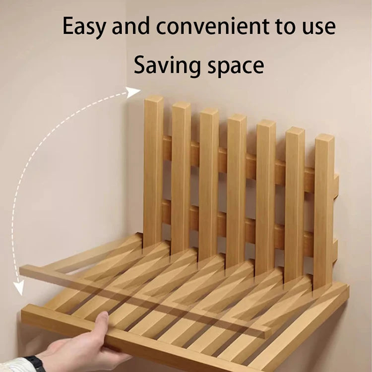 Wall Nightstands Modern Wooden Night Table Folding Floating Bedside Tables Aesthetic Elegant Side Table Space Saving Furniture