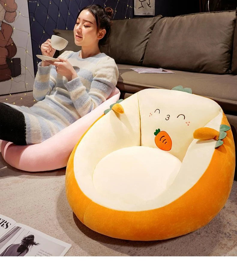 Cute Cushion Cartoon Soft and Comfortable Thick Dormitory Office Bedroom Tatami Mat Non Slip Cushion Integrated Pillow Cushion